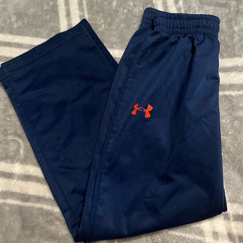 Under Armour Boys Sweatpants Blue/Orange Size 6